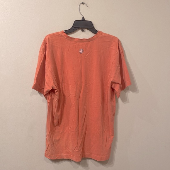 Unisex Soft Cotton Orange Short sleeve Crew Neck Life is Good Shirt L Large - Picture 3 of 8